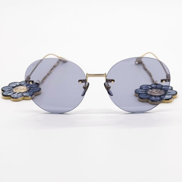 NEW GUCCI SUNGLASSES GG1149S 006 GOLD WOMEN EYEWEAR GUCCI PLUS EARRINGS main image 15